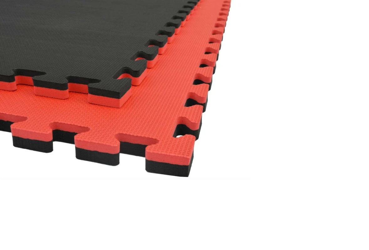 SALTEA TATAMI 1MX1M NEGRU/ROSU - 4CM - imagine 3